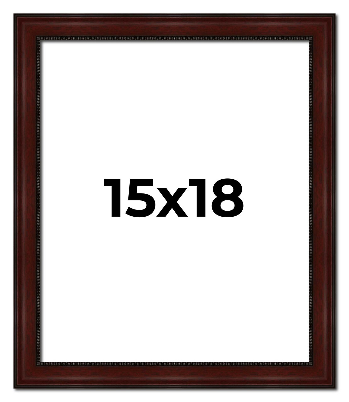 15x18 Distressed Brown Picture Frame - UV Acrylic, Foam Board Backing, Hanging Hardware